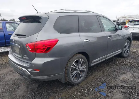 2017 Nissan Pathfinder Platinum from USA, damaged, VIN 5N1DR2MM1HC610382
